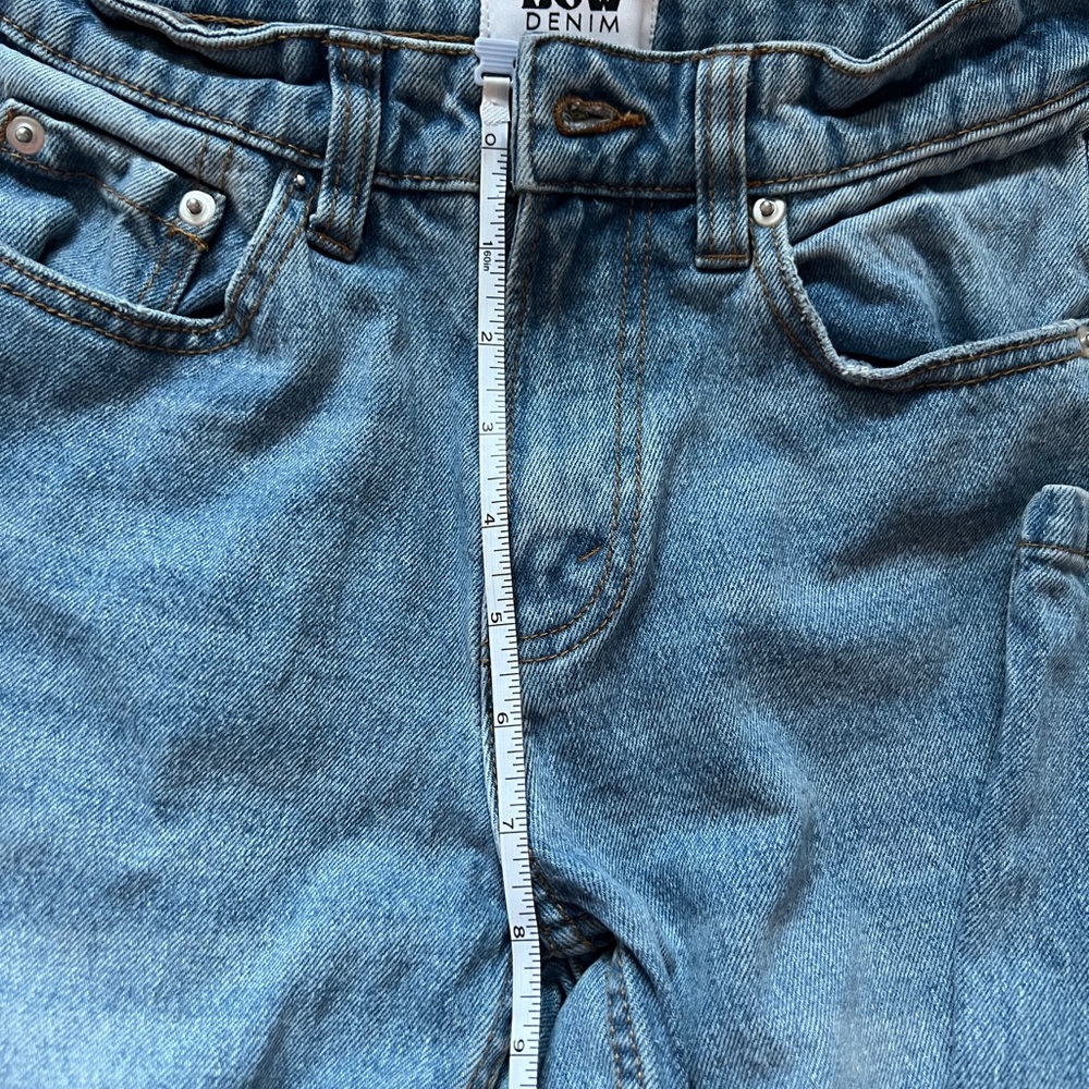 Blue Straight High Rise Jeans - Picture 5 of 8